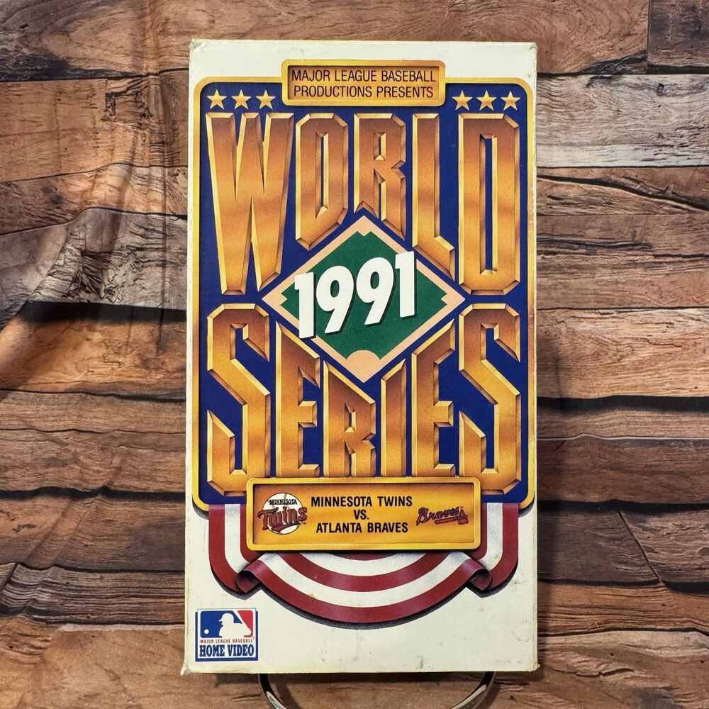 1991 MLB World Series VHS: Minnesota Twins vs Atlanta Braves Baseball Tape MLB
